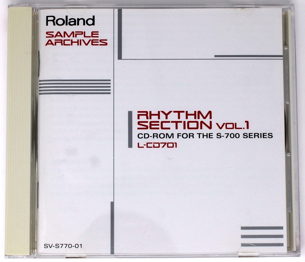 Roland Rhythm Section Vol.1 L-CD701 Roland Format Sound Library/Sampling CD