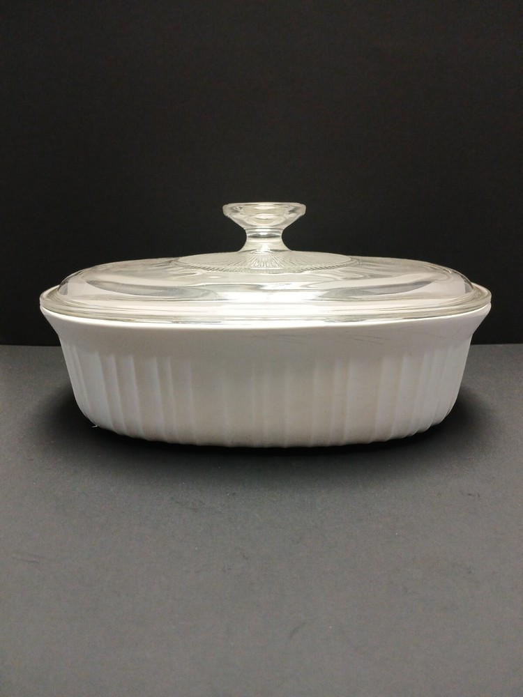Vintage Corningware 1quart French White