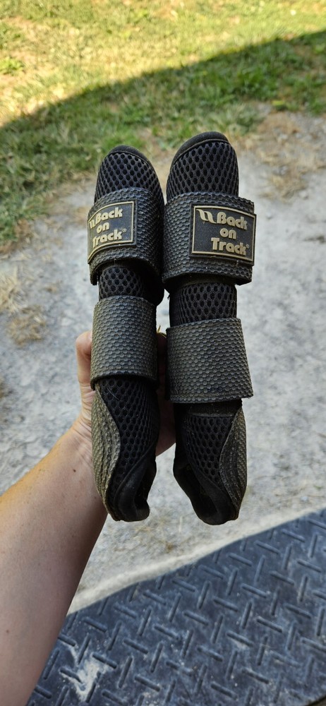 Medium Back On Track Splint Boots (Brush Boot)  Black
