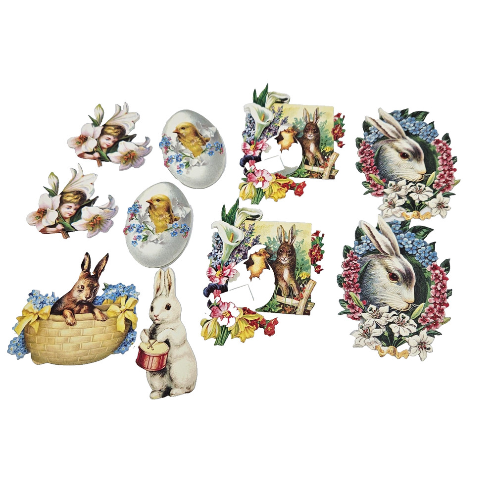 Anna Griffin  10 pc Easter Ephemera Stickers