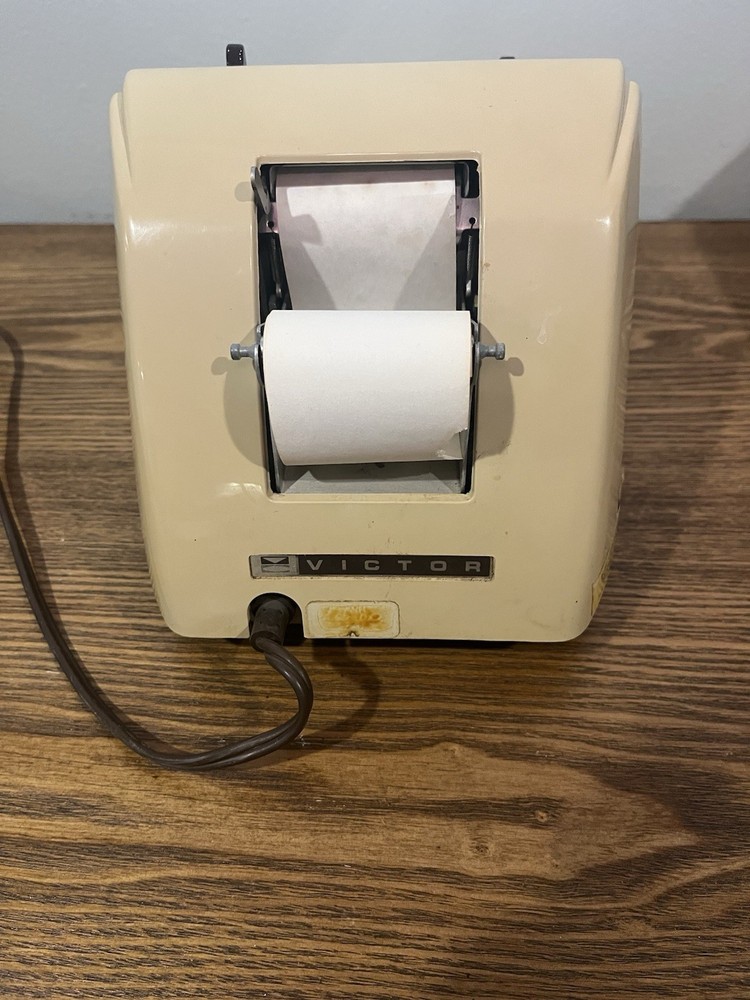 Vintage Victor 78254 10 Key Adding Machine POWERS ON & WORKS