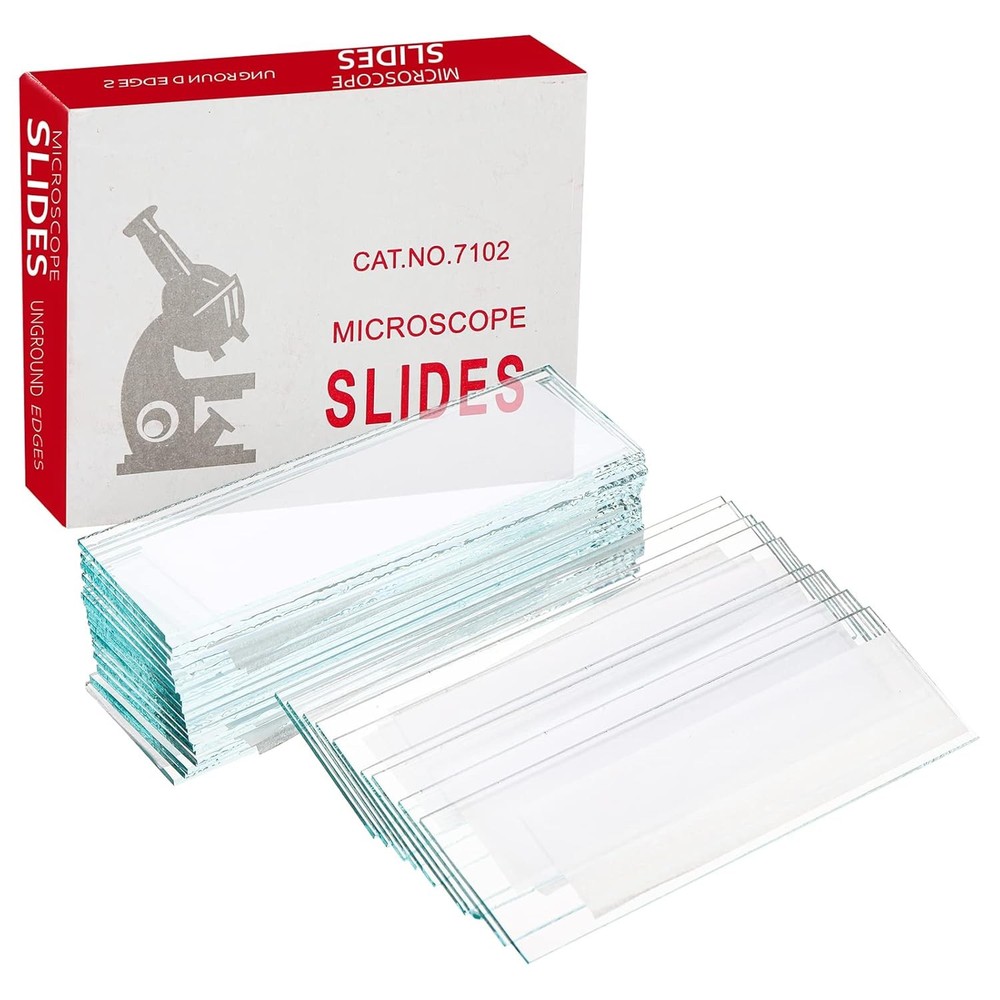 ZENFUN 300 Pcs Microscope Slides and Covers, Blank Glass Slides for Microscope S