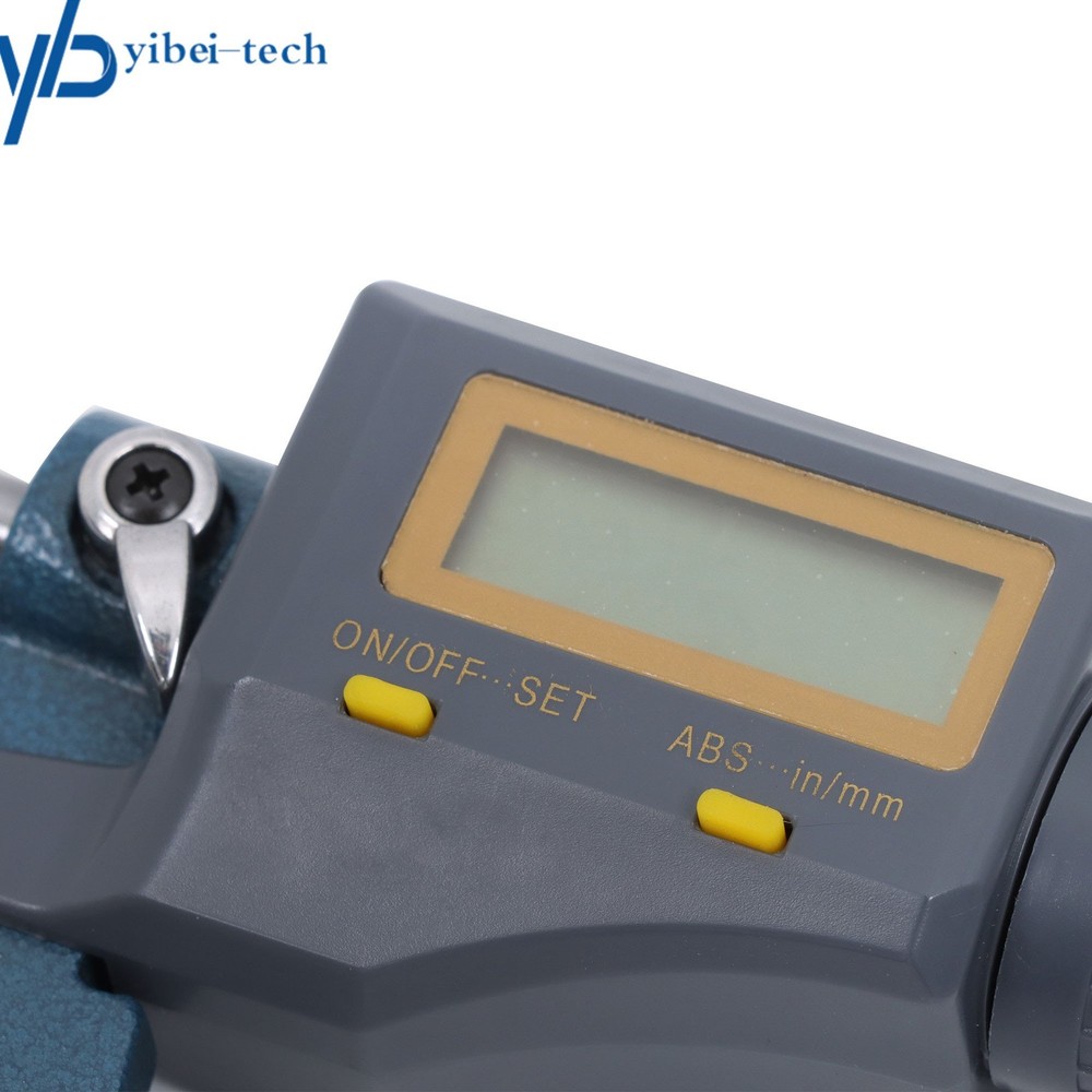 0 .001mm Resolution Digital Micrometer Carbide tip Mirror Finished 2-3" Range