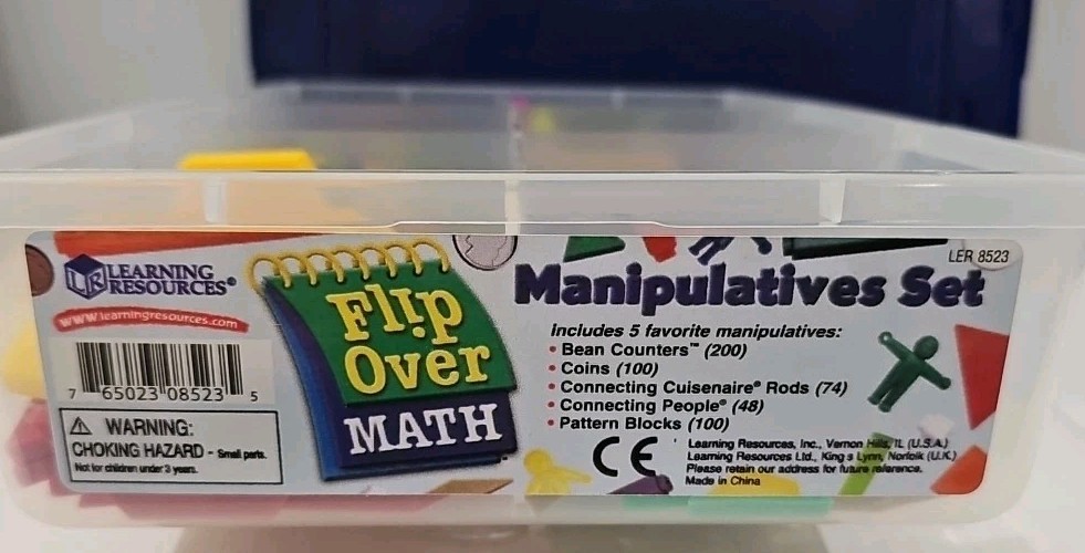 Learning Resources FLIP OVER MATH Manipulative PARTIAL Set GRADES PK-1 LER8523