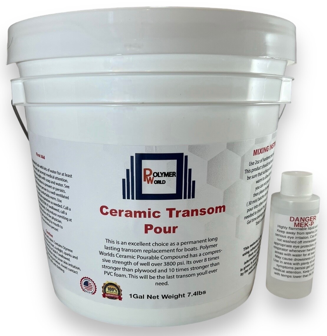 Ceramic Transom Pour for Transom Repairs Docks Power Boats Engine Mounting Wood