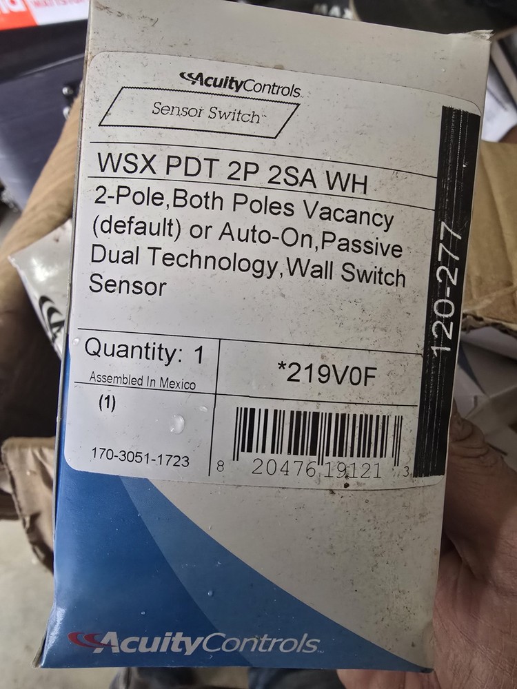 WSX PDT 2P 2SA WH  OCCUPANCY SENSOR