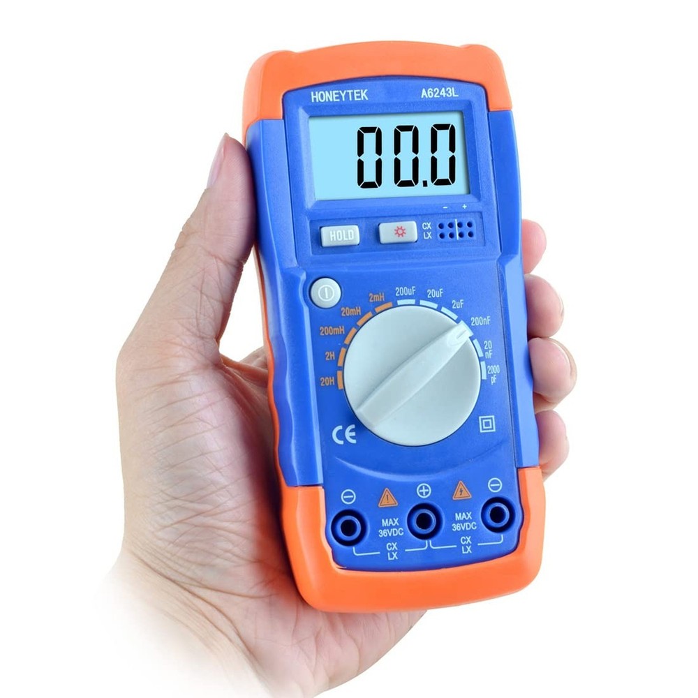 HONEYTEK A6243L Digital Inductance Meter Electronic Capacitance Tester Induct...