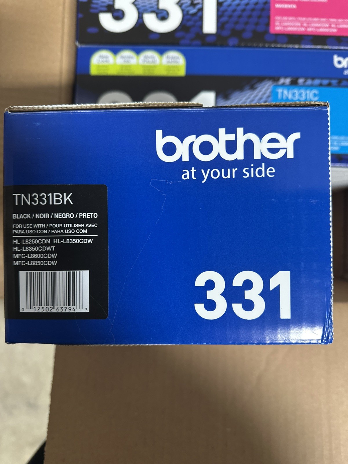 Brother TN-331 4 Pack Color Toner Set BK C M Y for HL-L8250CDN HL-L8350CDW