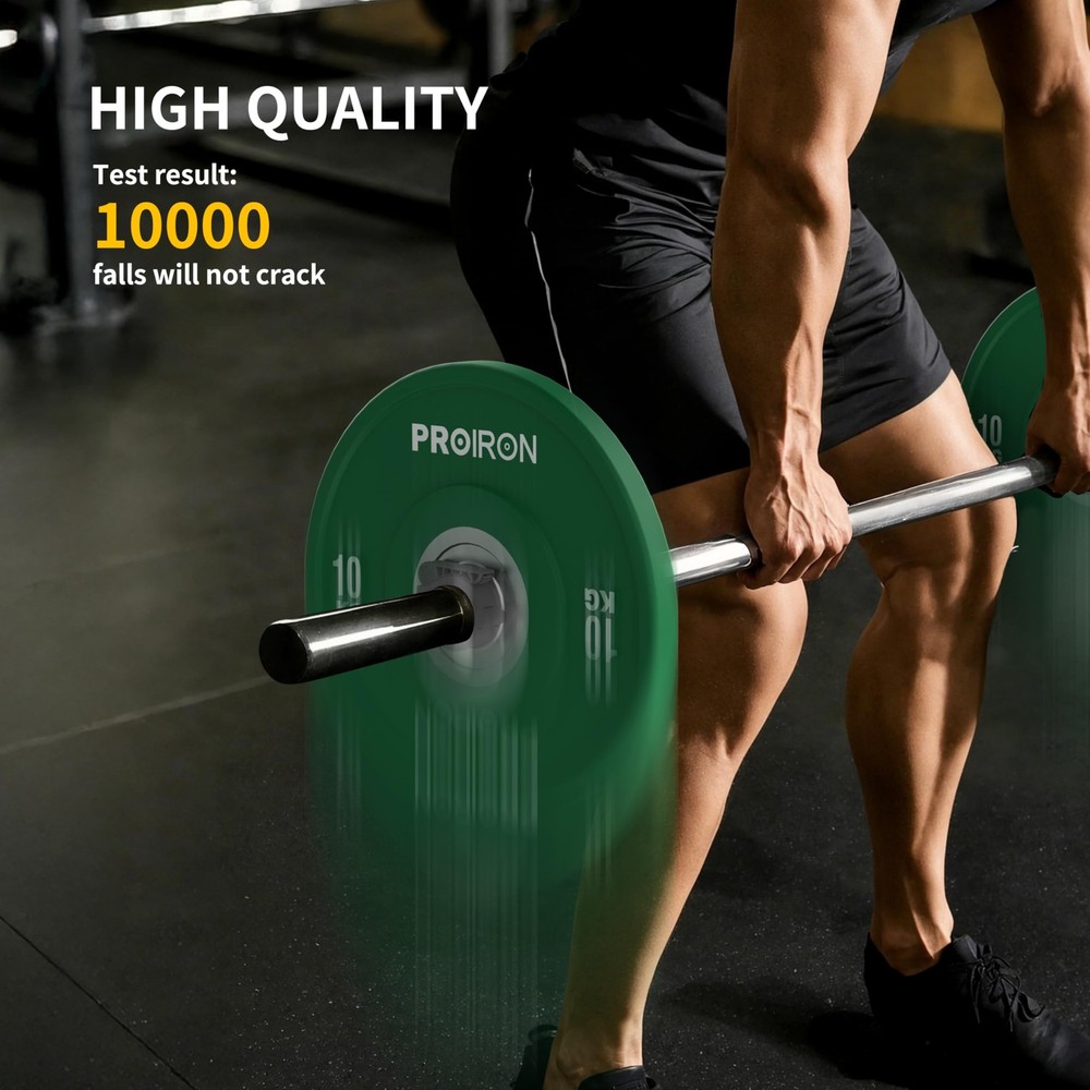 Olympic Rubber Bumper Plates,Floor Protective Weight Plates,2" Solid Weight P...