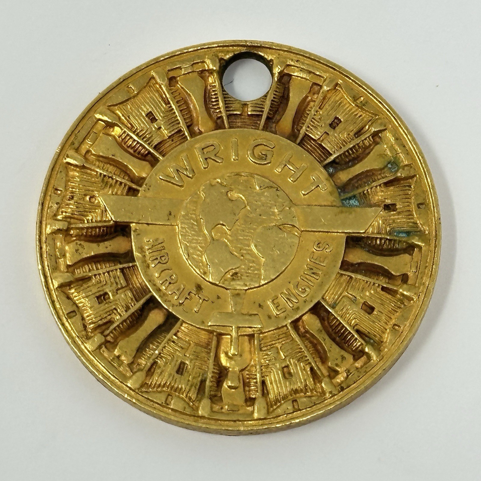 Wright Aeronautical Corporation Whirlwinds Cyclones Aviation Coin Medal Token NJ