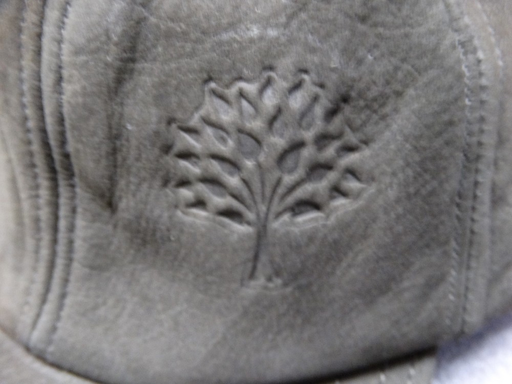 Nubuck Suade Soft Leather adjustable Baseball cap Olive
