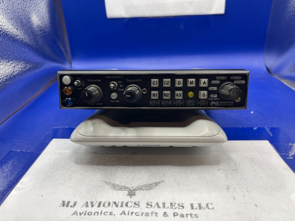 PS ENGINEERING PMA 6000M-S AUDIO-MARKER-INTERCOM PANEL WITH FAA FORM 8130-3