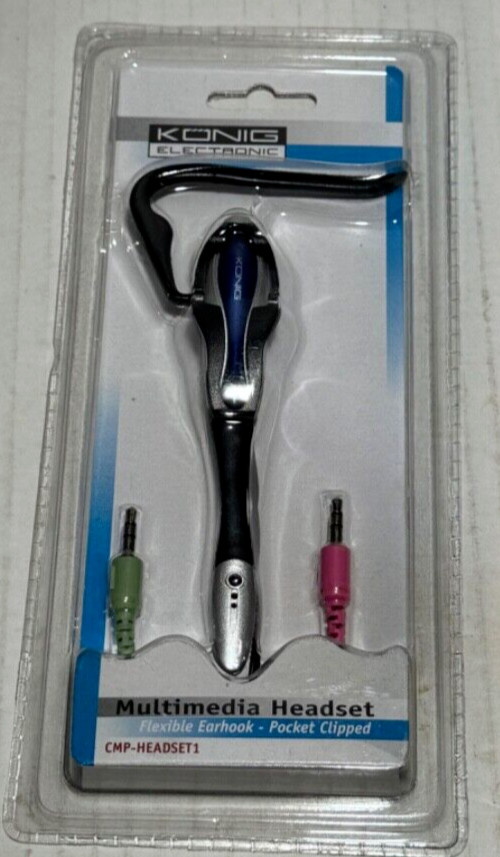 Konig Multmedia Headset Flexible Earhook with Microphone CMP-HEADSET1