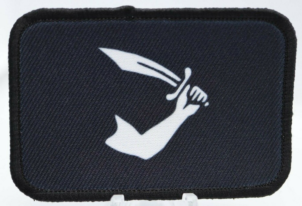 Thomas Tew pirate flag 2"x3" hook & loop tactical patch Funny