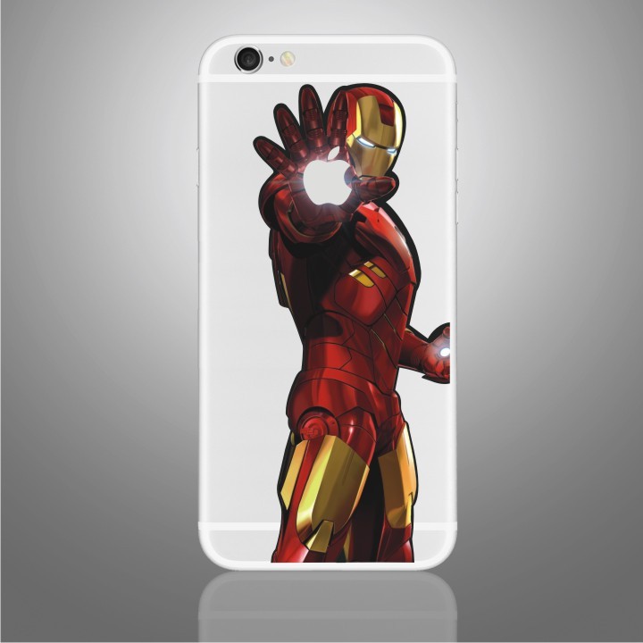 Iron Man COOL iphone Sticker Viny Decal for iPhone 6, 6s,7