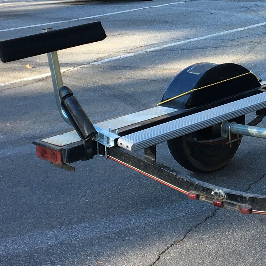 Boat Trailer 2' Side Guide On Bunk Board Carpeted Kit w/ Hardware