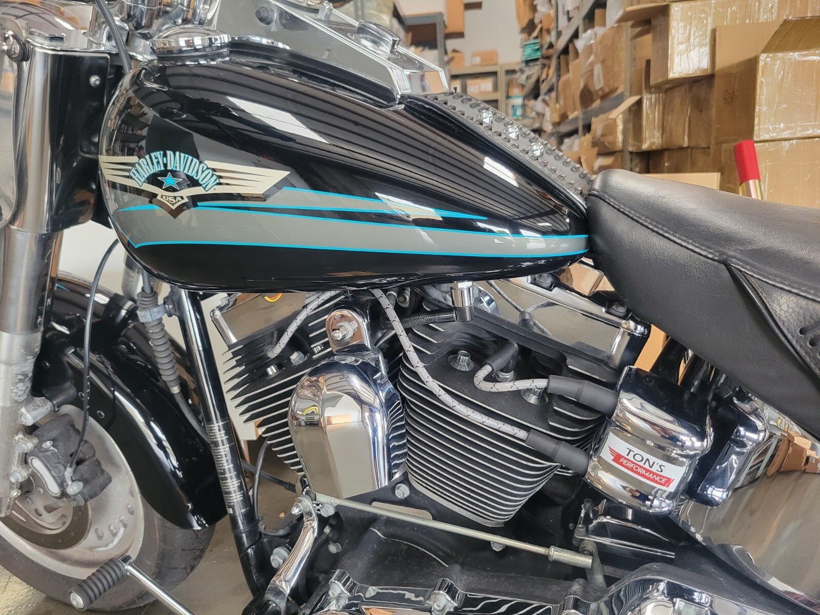 Harley Davidson Big Twin 99-17 FXD Dyna Softail Spark Plug Wires Gray BK Cloth