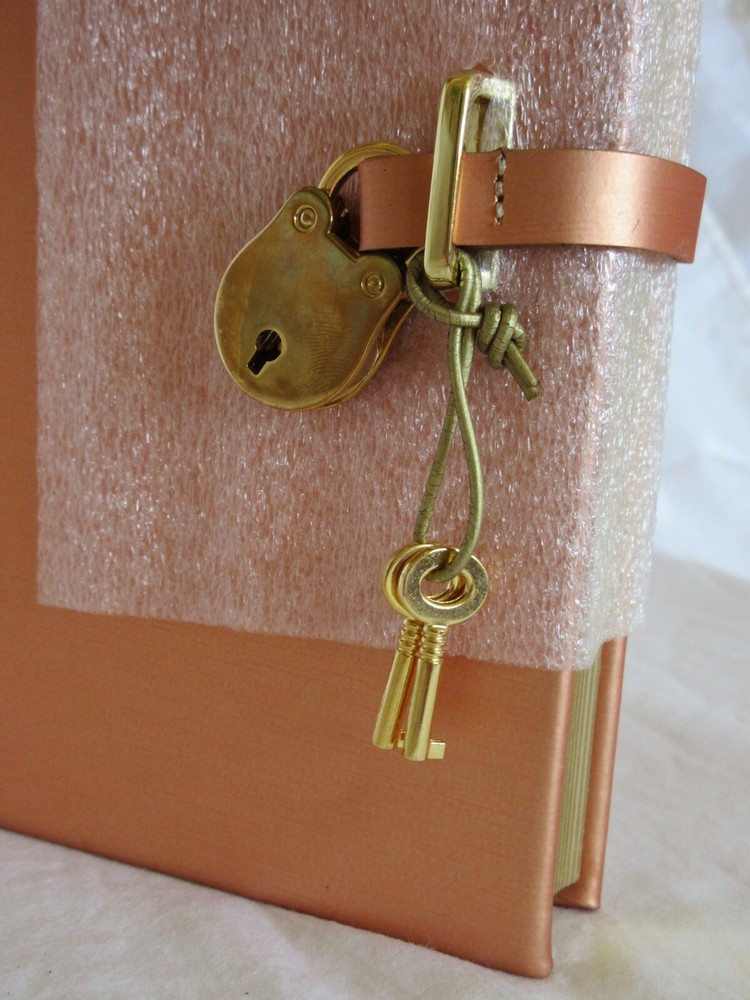 Diary with Padlock 8" Hardcover NEW Lined Pages Gift Box
