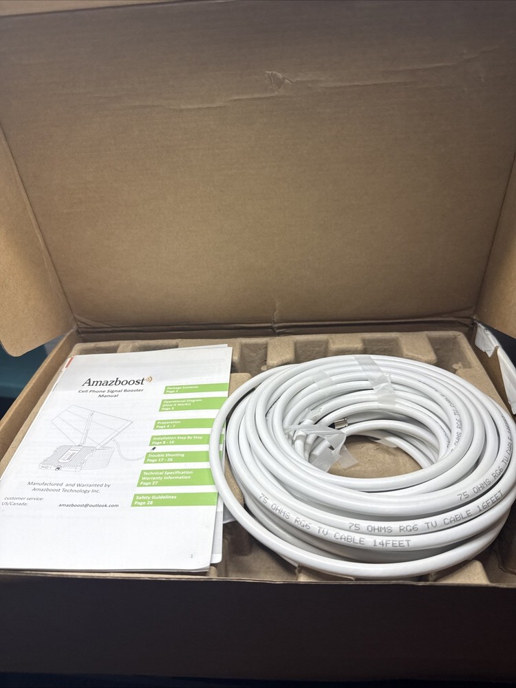 Smart Cell Phone Signal Booster 5G Compatible Multi-User Brown