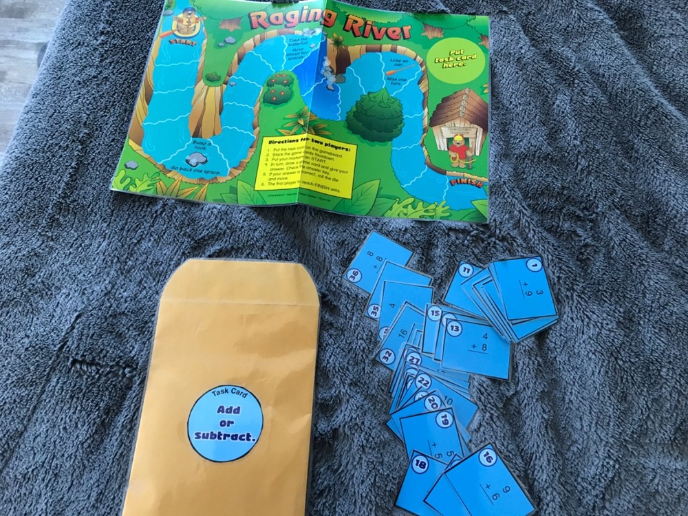 Raging River! Ad. Sub to 18 math  teacher game resources 2nd gr