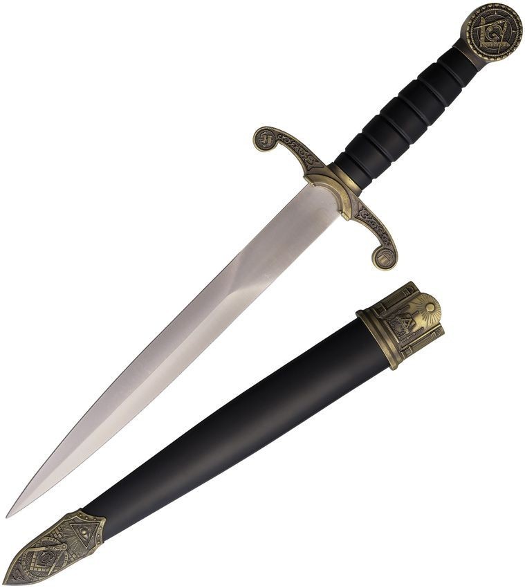 Classic Dagger Knife Masonic with Scabbard