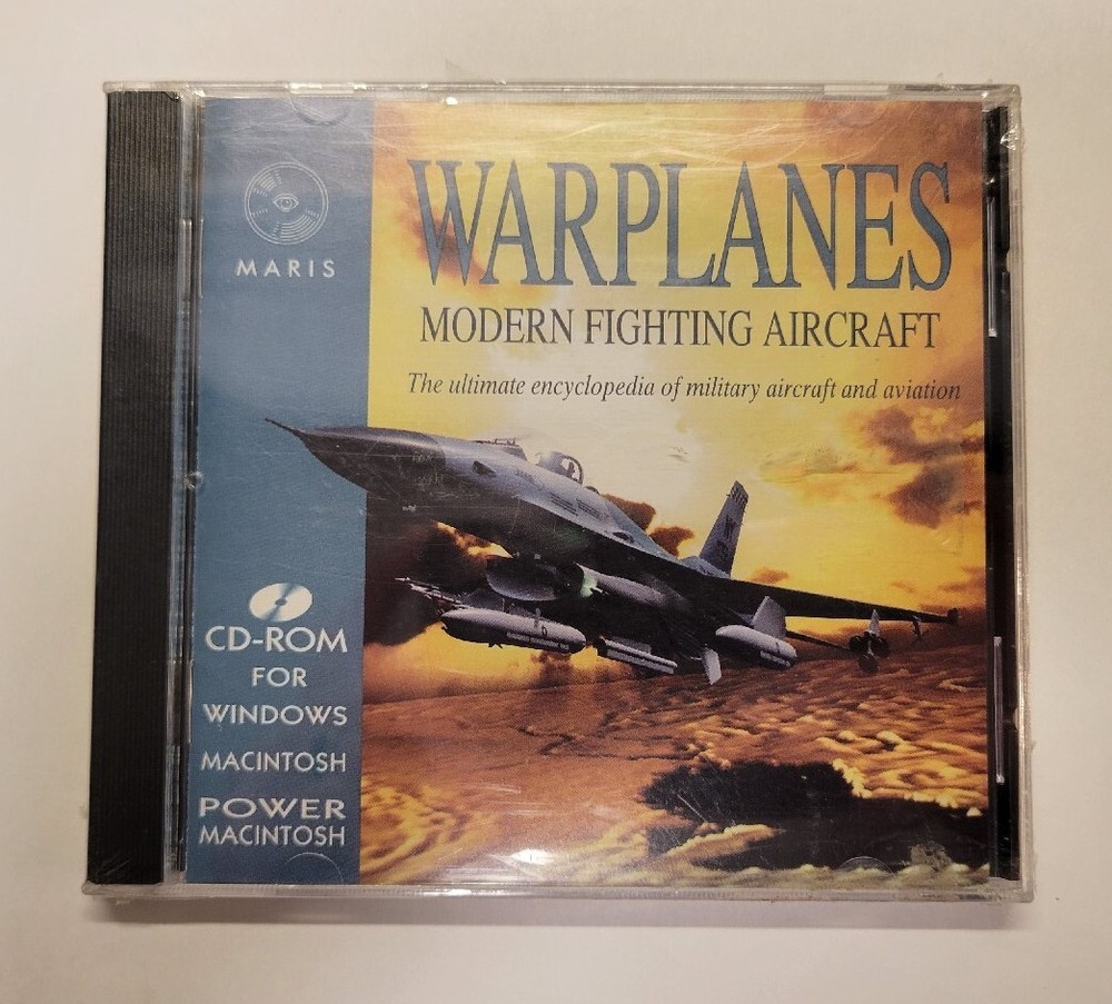 Warplanes Modern Fighting Aircraft Encyclopedia (PC CD-ROM, 1994)