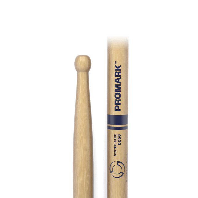 PROMARK System Blue Marching Snare Drum Sticks DC50, Single Pair