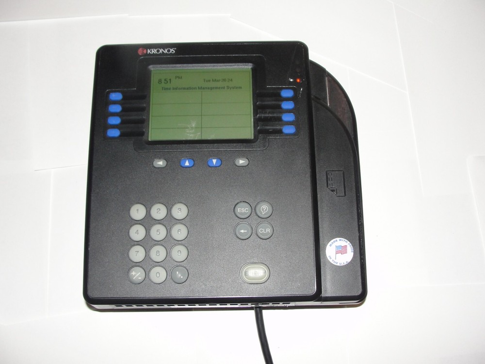 🔥 KRONOS 4500 Digital Badge Time Clocks, Terminal Nice