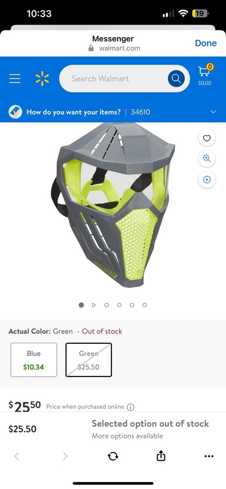 NEW NERF Hyper Face Mask Breathable Design Adjustable Head Strap NIB