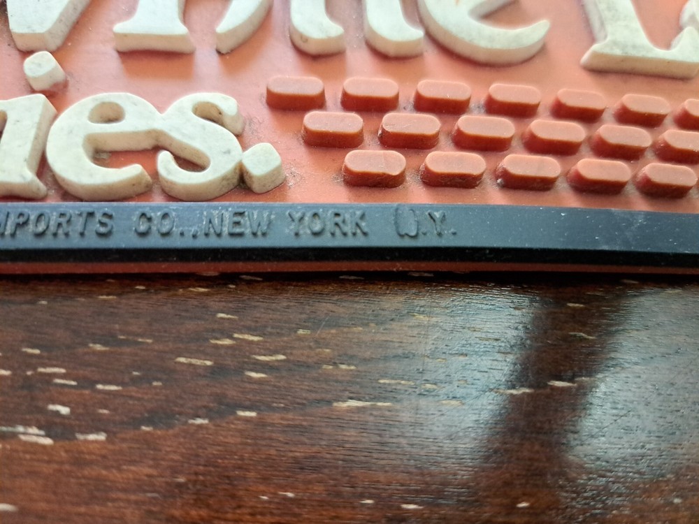 Vintage Dewar's White Label Bar Mat