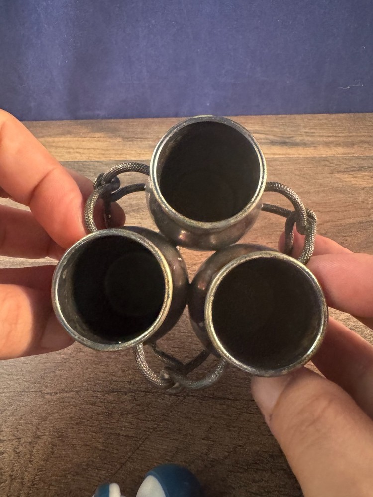 vintage Andover Hall silver plate EPNC 620 Triple Plate Bud Vase