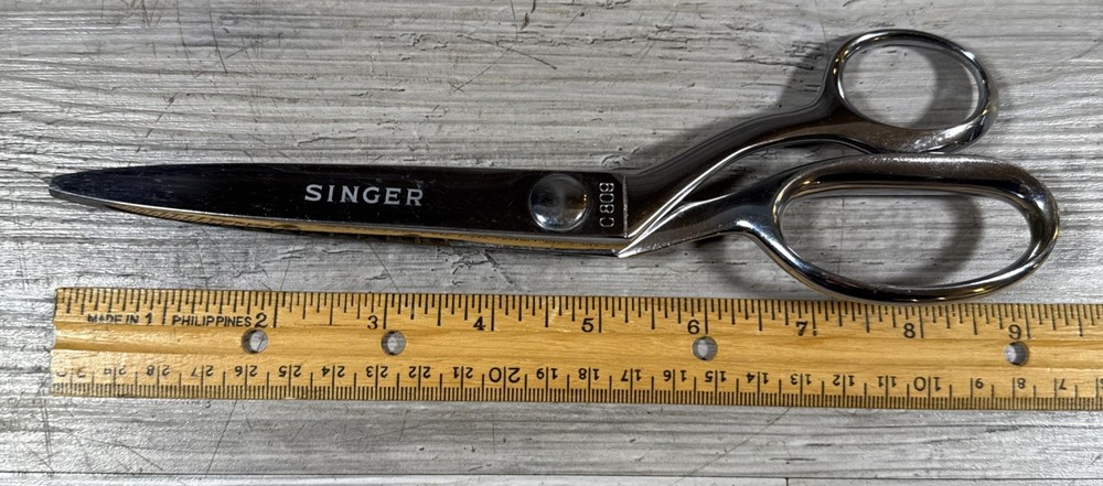 Singer C809 Pinking Shears Sewing Scissors Vintage