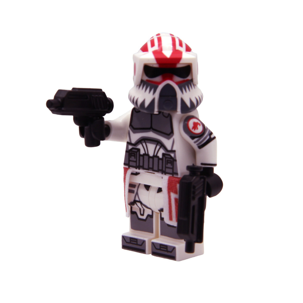 CUSTOM PAD PRINTED Lego Star Wars Sergeant Hound Clone Trooper Minifigure
