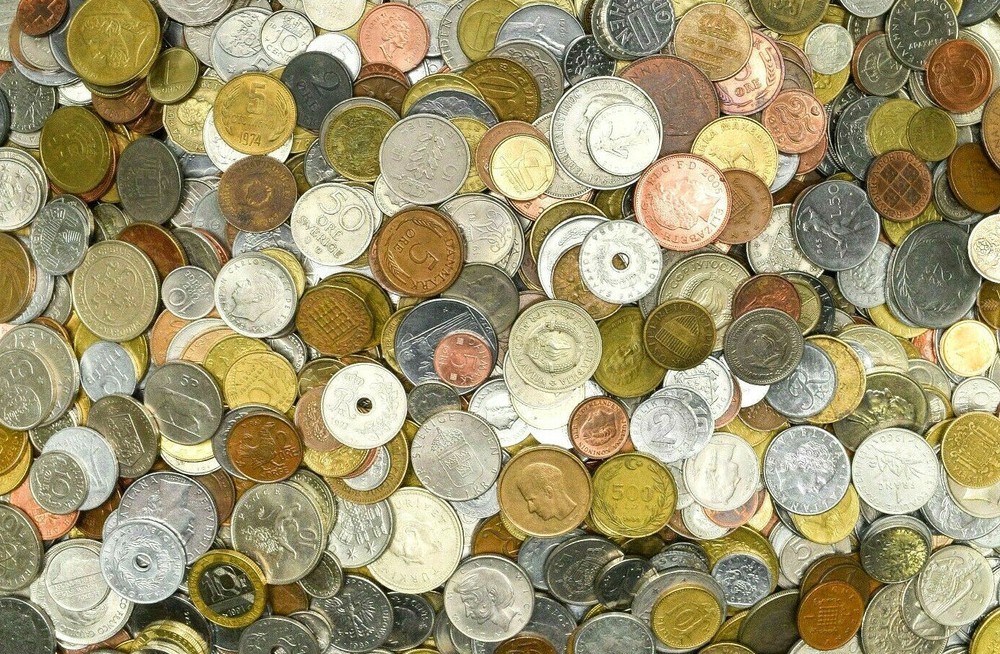 ***TREASURE HUNT!*** 25 FOREIGN COINS + 7 FOREIGN BANKNOTES!