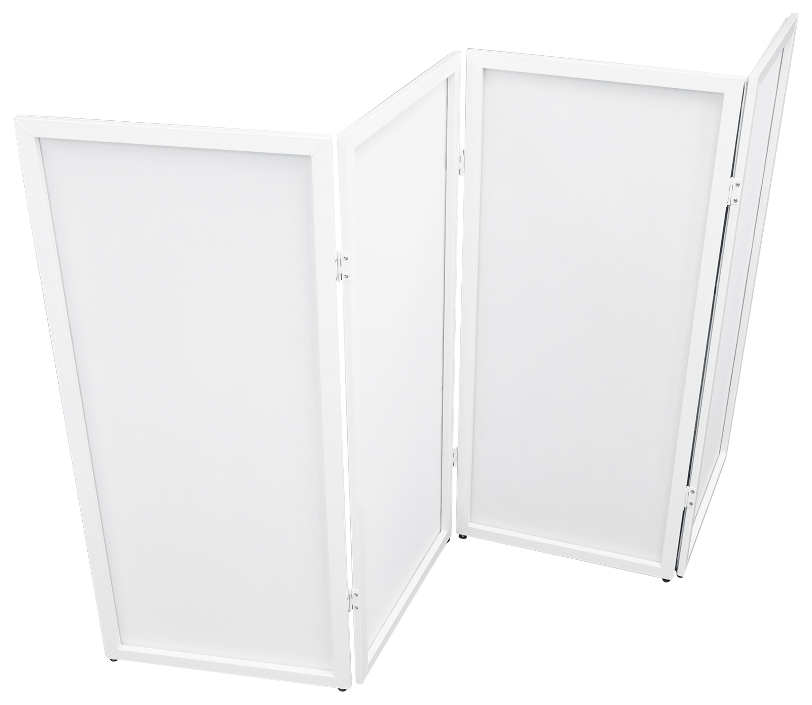 Rockville RFSSW White DJ Event Facade 80" x 44" Steel Frame Booth+Bag+Scrim