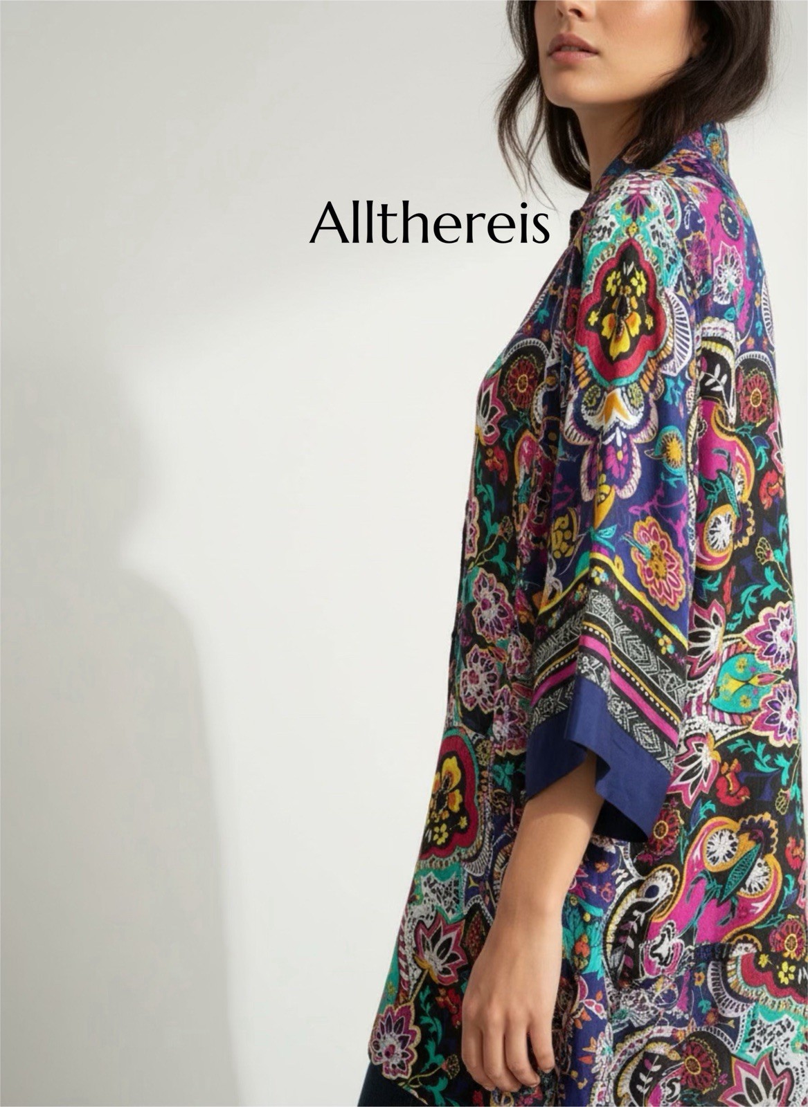 New With Tag Johnny Was Hanna Silk Kimono XS (2-6)