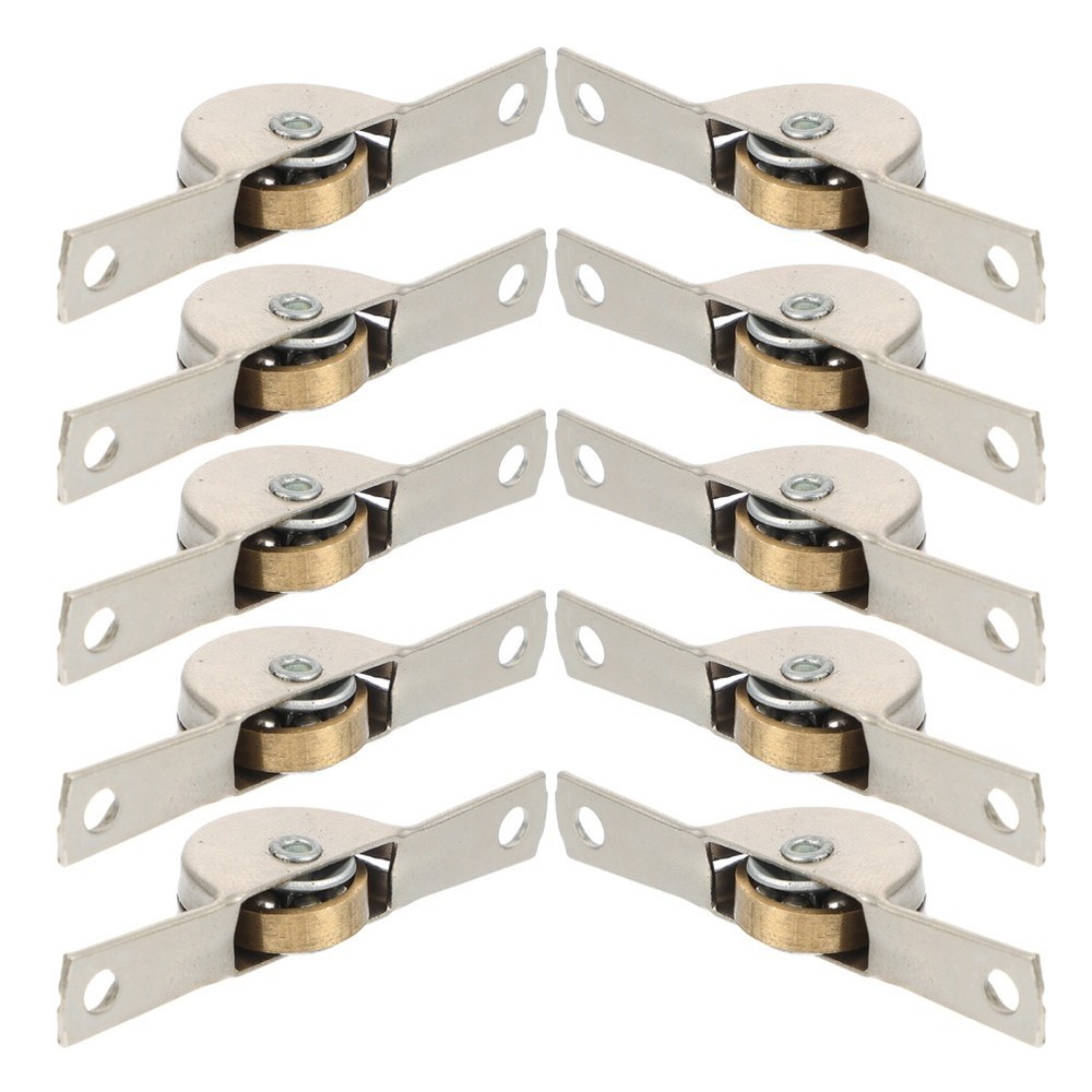 10 Pcs Sliding Door Replacement Rollers Cabinets Doors Pulleys Window
