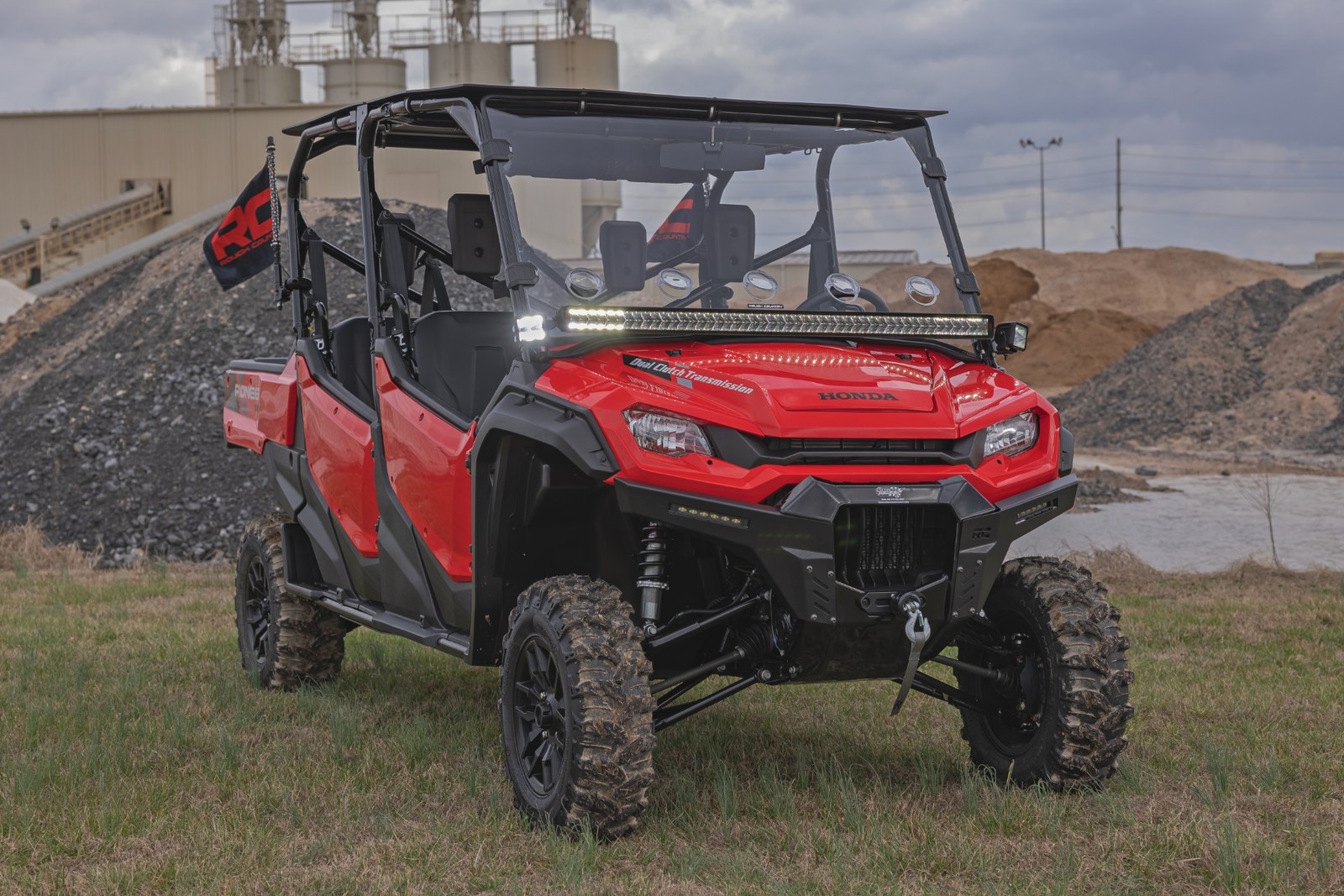 Rough Country Front Bumper Wings w/6in LEDs for Honda Pioneer 1000-6 - 92088