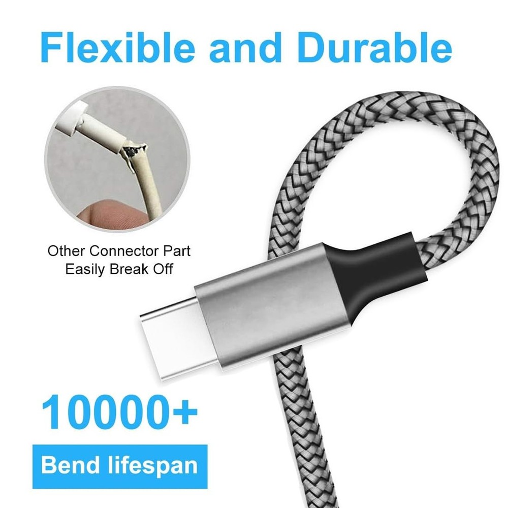 USB C to C Cable 100W 2 Pack 3FT Type C C Fast Charging 2Pack