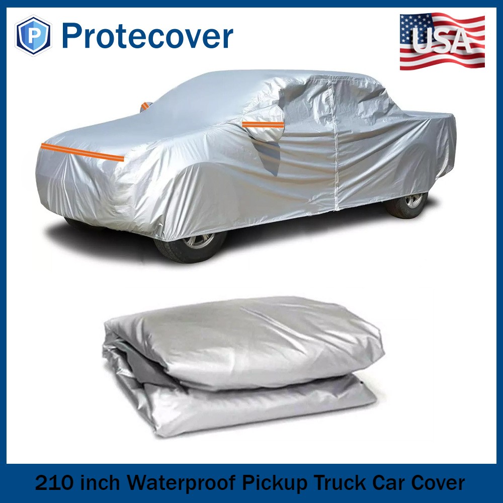 Universal 210 inch Waterproof Pickup Truck Car Cover All Weather Protection