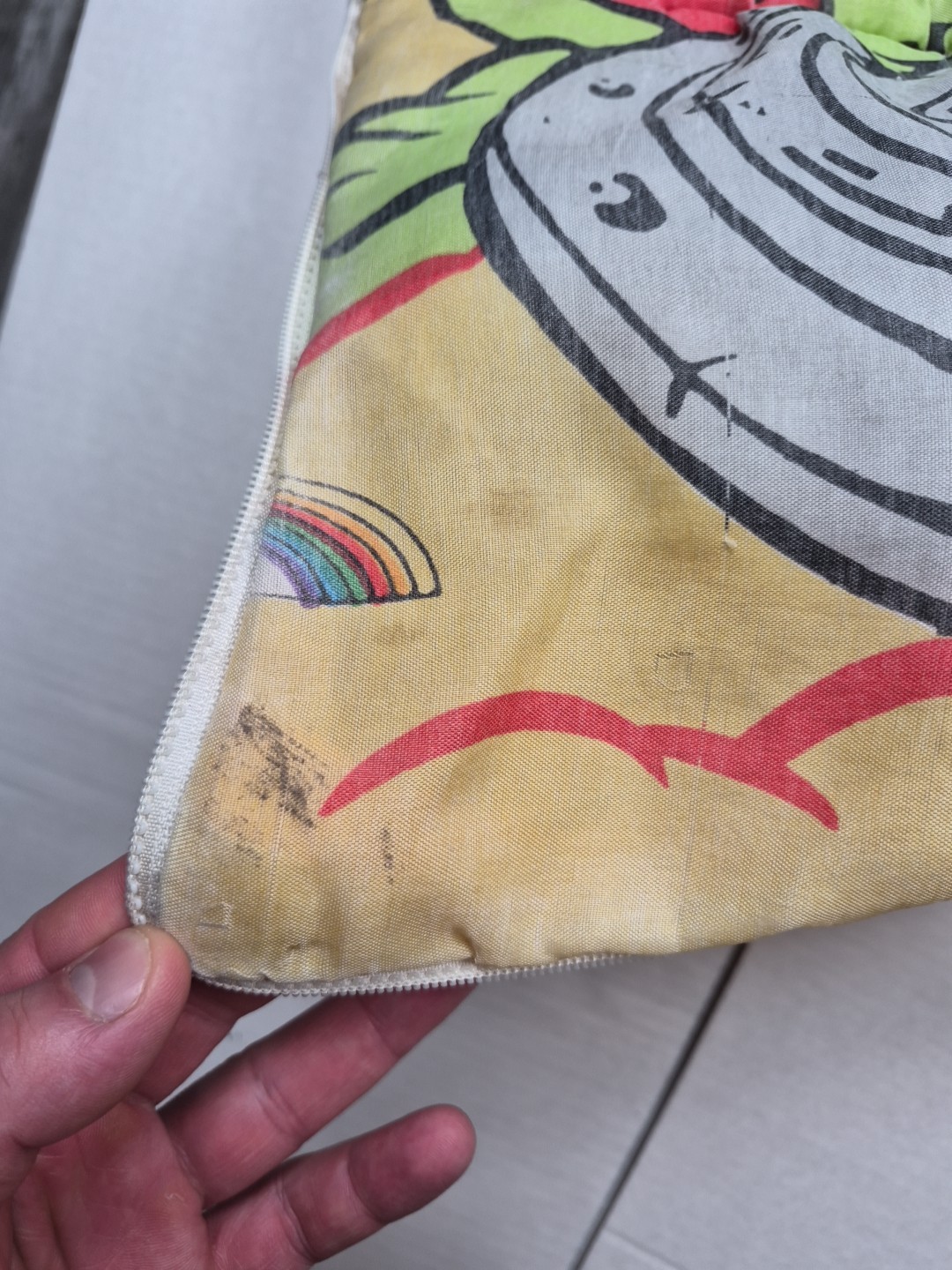 Vintage 1990 Teenage Mutant Ninja Turtles Youth Kids Sleeping Bag TMNT NO ZIPPER