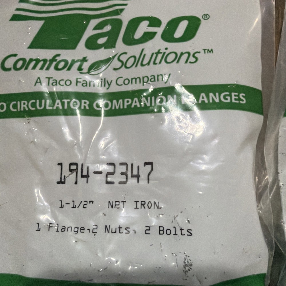 Taco Circulator Pump Flanges