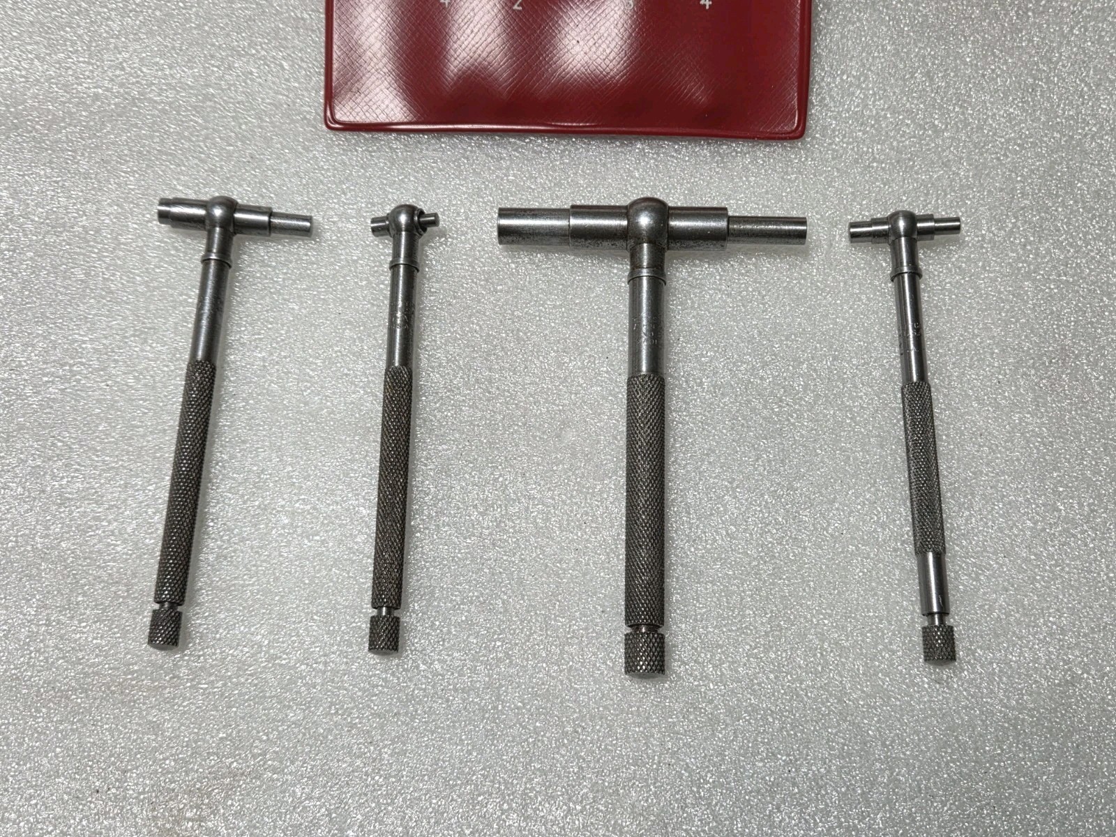 Starrett No. S579G, Set of 4 Pcs. Telescoping Gages 5/16" - 2-1/8" Range