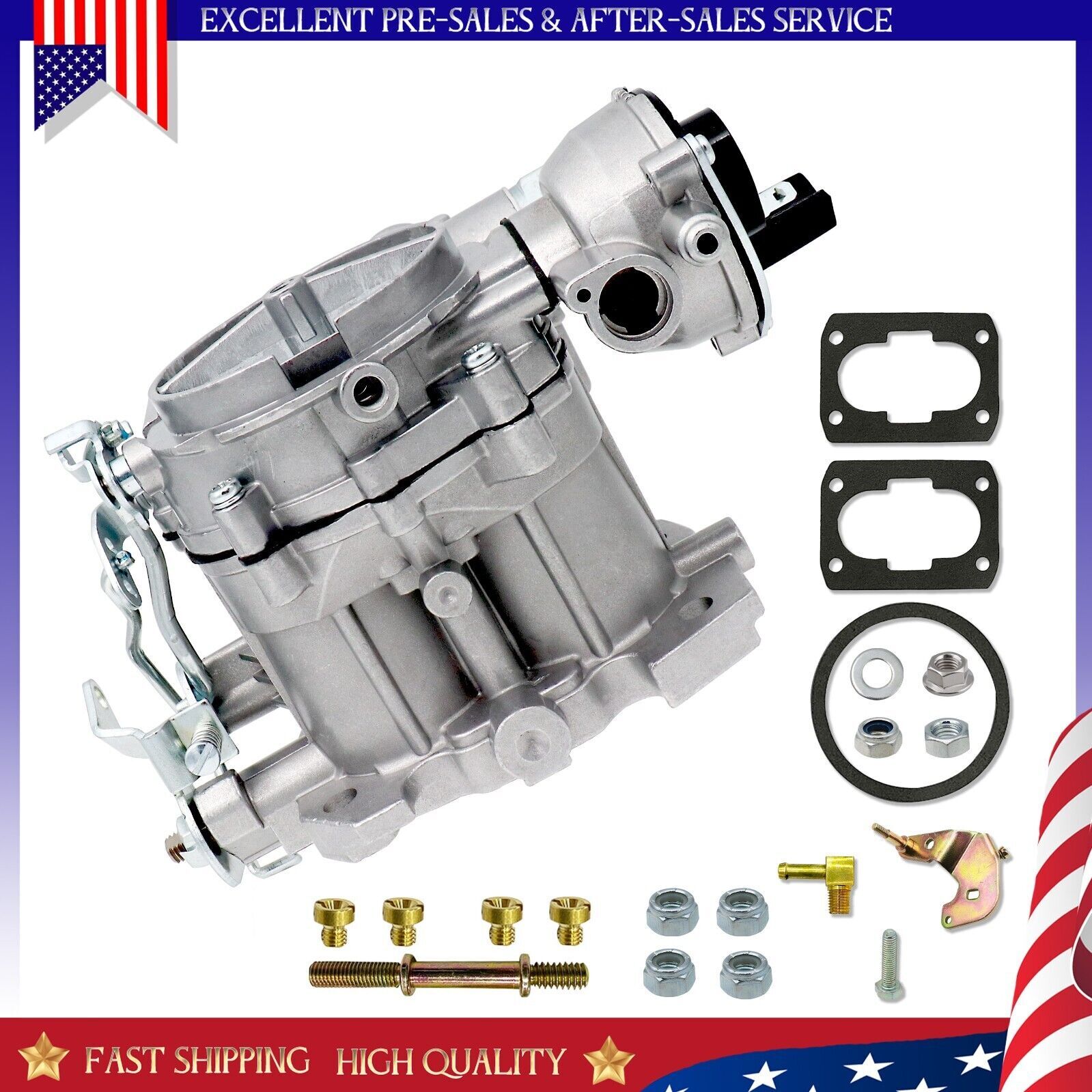 Carburetor for Mercruiser 4 Cylinder 2.5 L 3.0 L Rochester Mercarb Satin 🔥