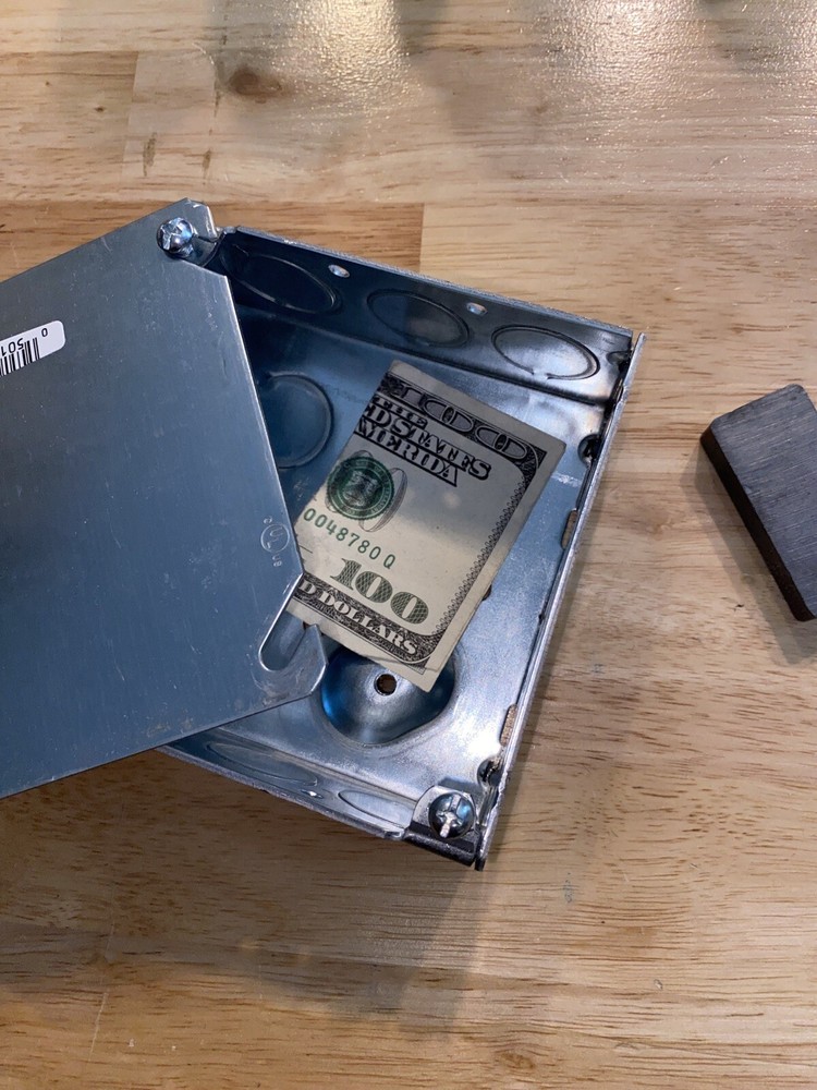 HIDEAWAY Safe Hidden in Plain Sight Electrical Box Magnet HIDE UNDER THEIR NOSE