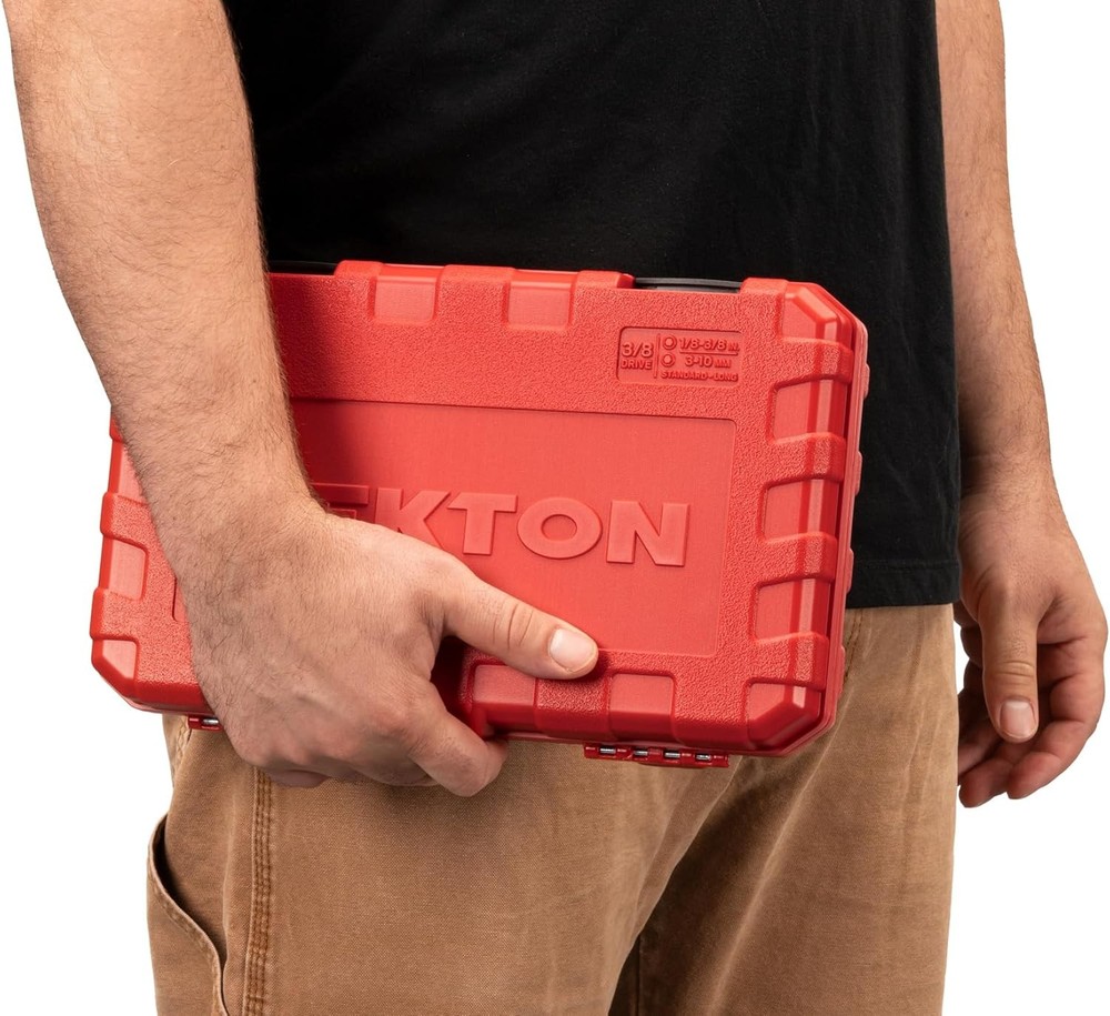 3/8 Inch Drive Hex Bit Socket Set with Case, 38-Piece