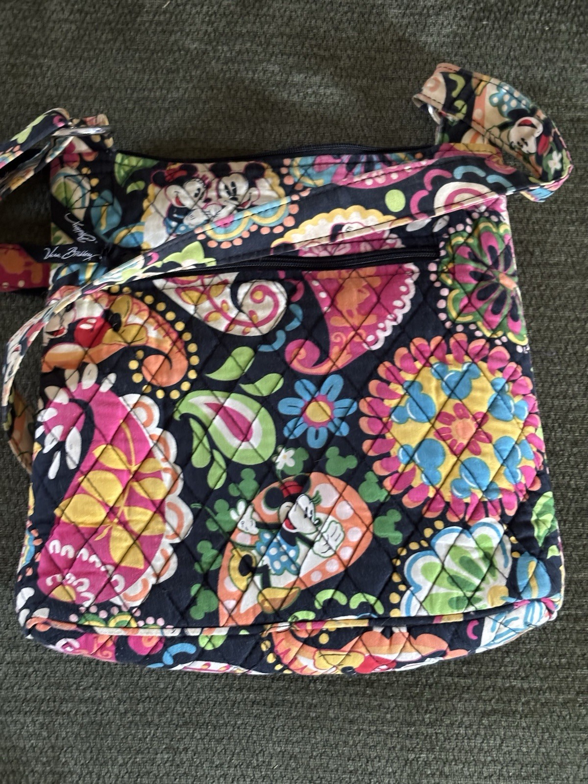 DISNEY Parks Vera Bradley MIDNIGHT with MICKEY Hipster Crossbody Bag Purse