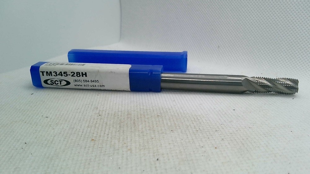 SCT TM345-28H Carbide THREAD MILL 30DEG FULL FORM HELICAL SOLID CARBIDE 7/16-28-