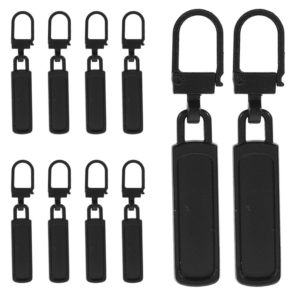 10 Pcs Zipper Tag Head Box School Bag Accessories Replacement Pull