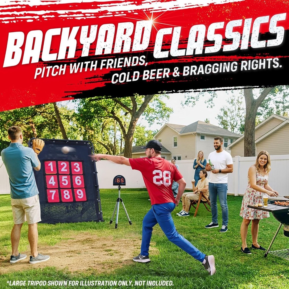 Versatile Sports Speed Radar with Large LED Display & Data Logging Capabilities